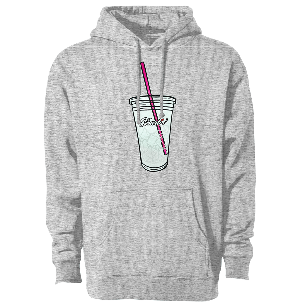Charli D Amelio Charli Iced Coffee Hoodie in Heather Grey