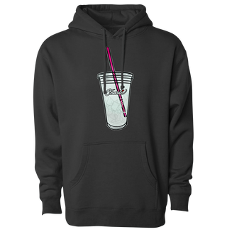 Charlie Ice Coffee Hoodie Front - Black